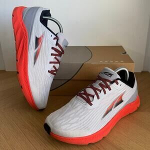 Altra Rivera White/Grey/Orange Men Running Sneakers- SZ 9